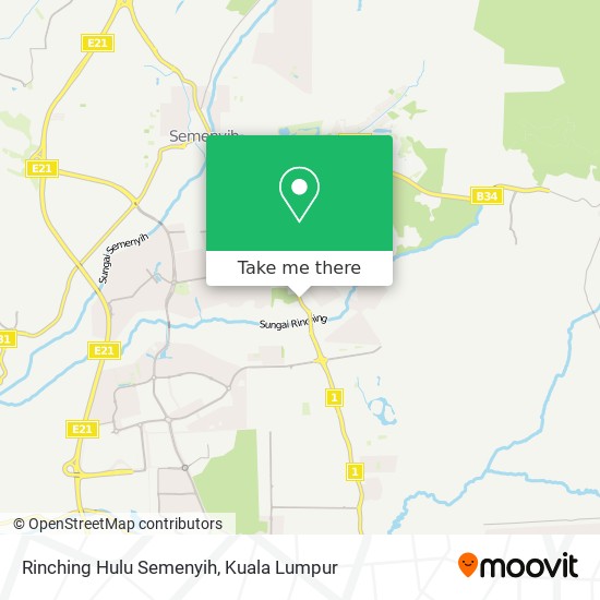 Rinching Hulu Semenyih map