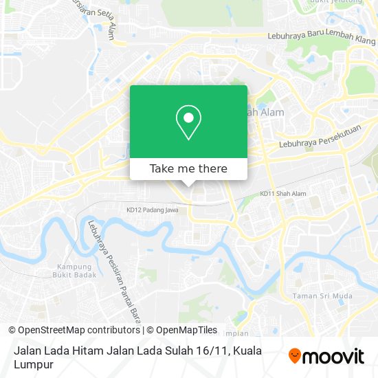 Jalan Lada Hitam Jalan Lada Sulah 16 / 11 map