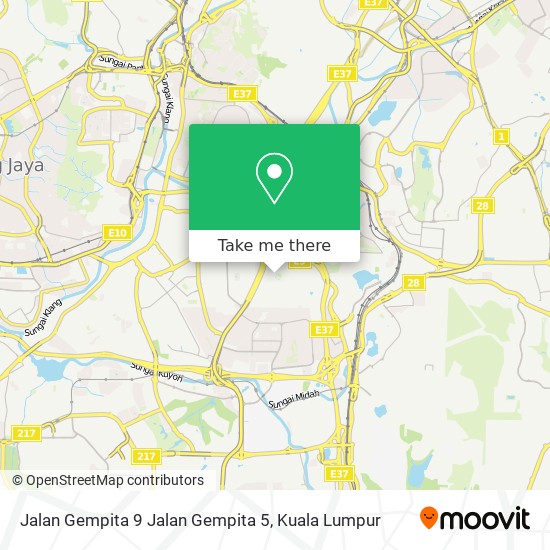 Jalan Gempita 9 Jalan Gempita 5 map