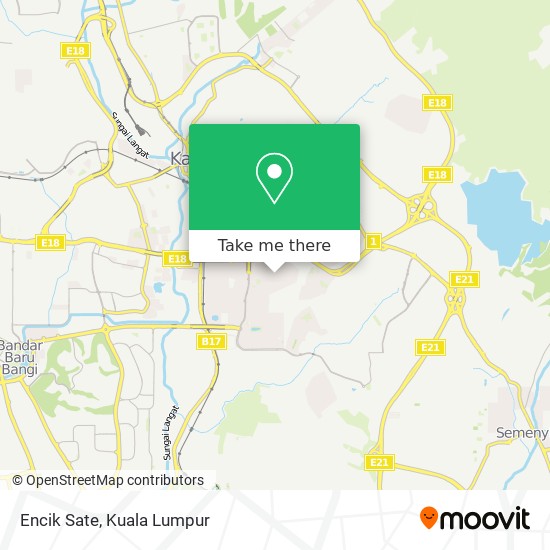 Encik Sate map