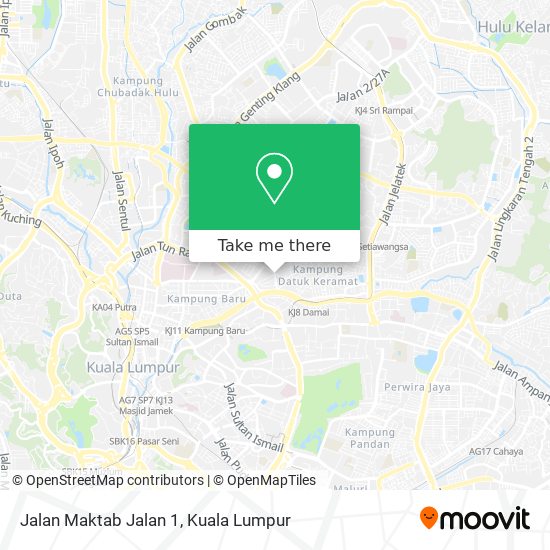 Jalan Maktab Jalan 1 map