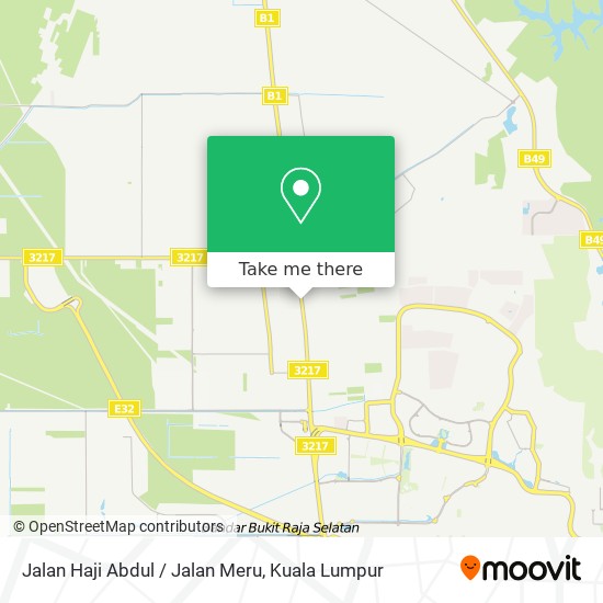 Peta Jalan Haji Abdul / Jalan Meru