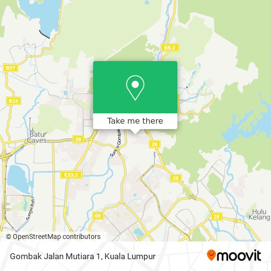 Gombak Jalan Mutiara 1 map