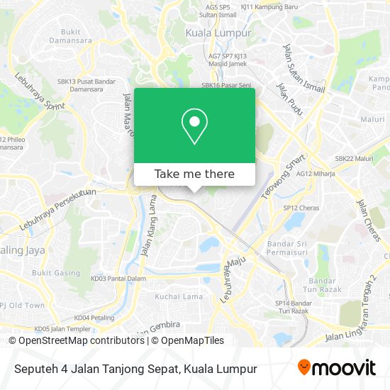 Peta Seputeh 4 Jalan Tanjong Sepat