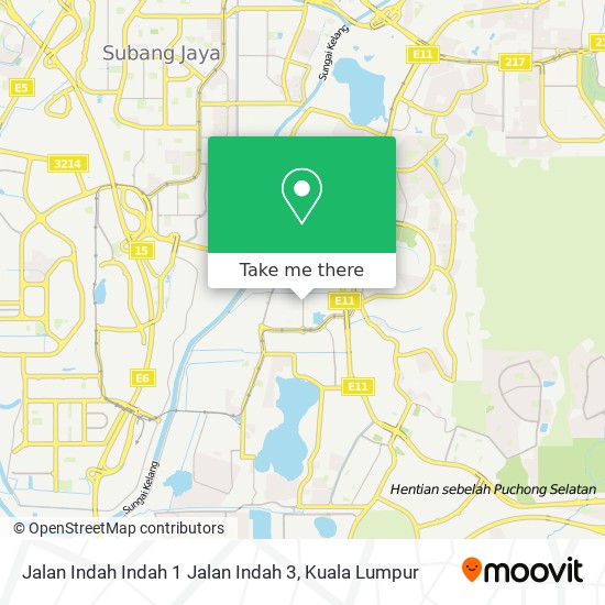 Jalan Indah Indah 1 Jalan Indah 3 map