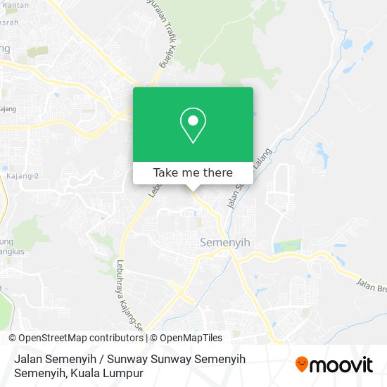 Jalan Semenyih / Sunway Sunway Semenyih Semenyih map