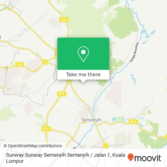 Peta Sunway Sunway Semenyih Semenyih / Jalan 1, 43500 Semenyih