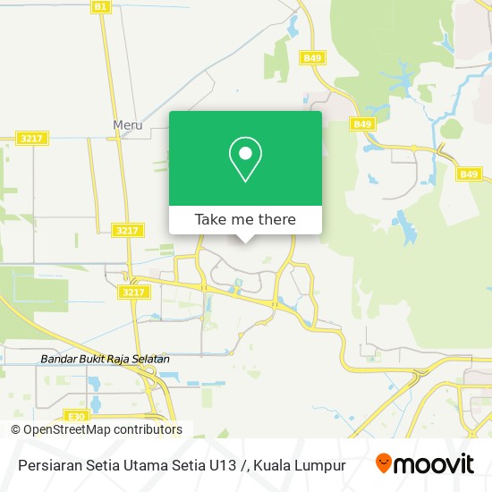 Persiaran Setia Utama Setia U13 / map