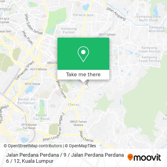 Jalan Perdana Perdana / 9 / Jalan Perdana Perdana 6 / 12 map