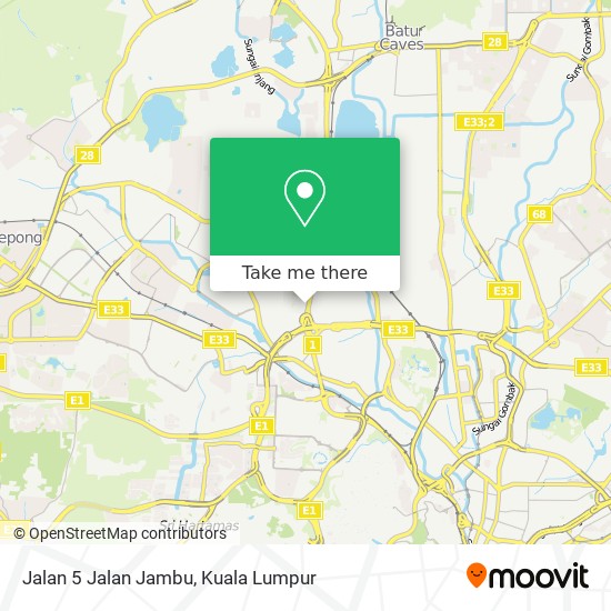 Jalan 5 Jalan Jambu map