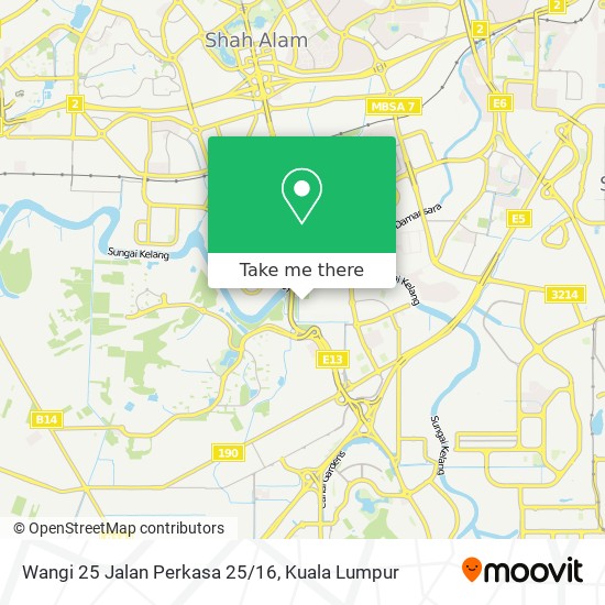 Wangi 25 Jalan Perkasa 25/16 map