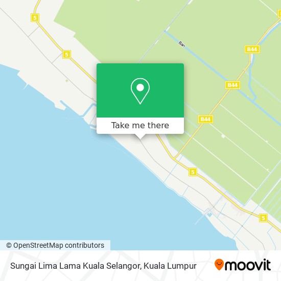 Sungai Lima Lama Kuala Selangor map