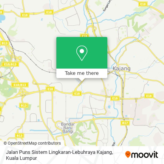 Jalan Puns Sistem Lingkaran-Lebuhraya Kajang map