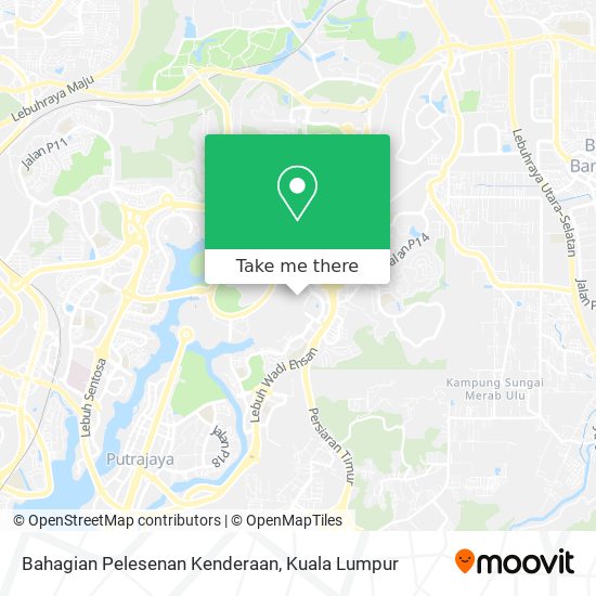 Bahagian Pelesenan Kenderaan map