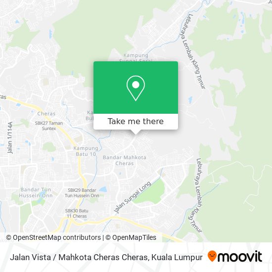 Jalan Vista / Mahkota Cheras Cheras map