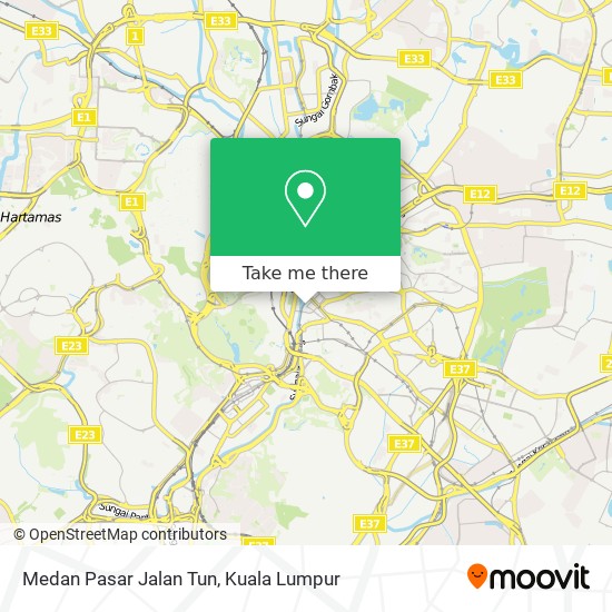 Medan Pasar Jalan Tun map