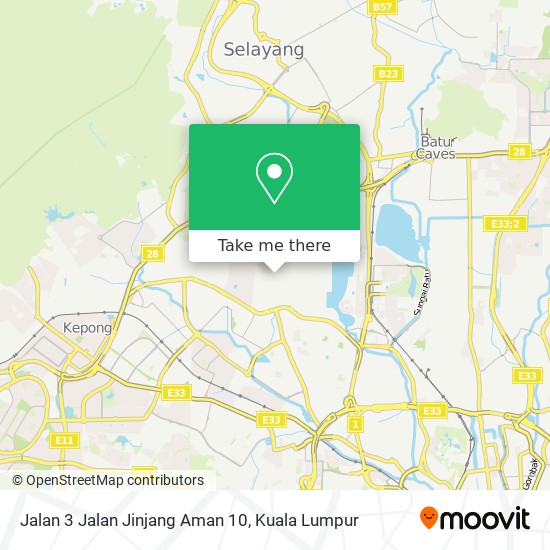 Peta Jalan 3 Jalan Jinjang Aman 10