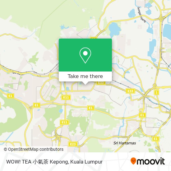 WOW! TEA 小氣茶 Kepong map