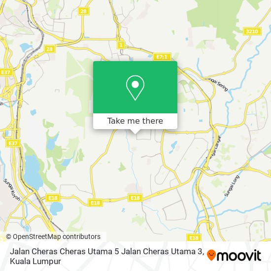 Jalan Cheras Cheras Utama 5 Jalan Cheras Utama 3 map