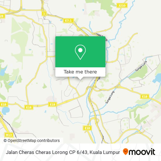 Jalan Cheras Cheras Lorong CP 6 / 43 map