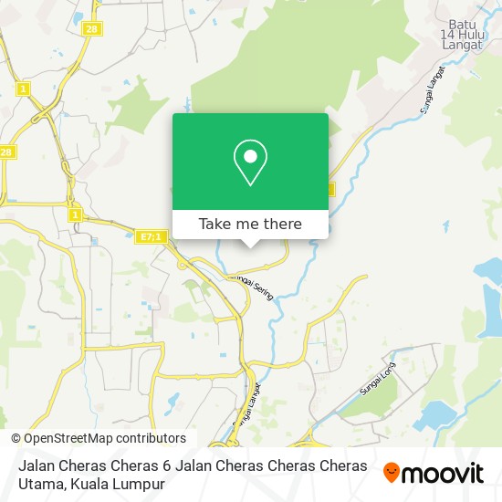 Jalan Cheras Cheras 6 Jalan Cheras Cheras Cheras Utama map