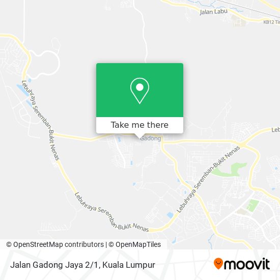 Peta Jalan Gadong Jaya 2/1