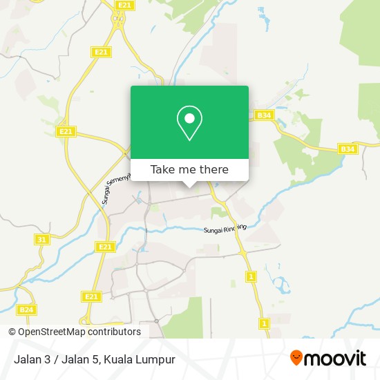 Jalan 3 / Jalan 5 map