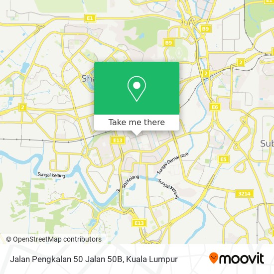 Peta Jalan Pengkalan 50 Jalan 50B