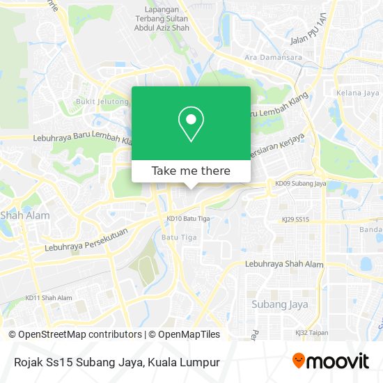 Rojak Ss15 Subang Jaya map