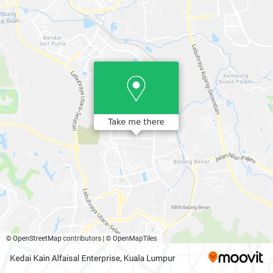 Peta Kedai Kain Alfaisal Enterprise