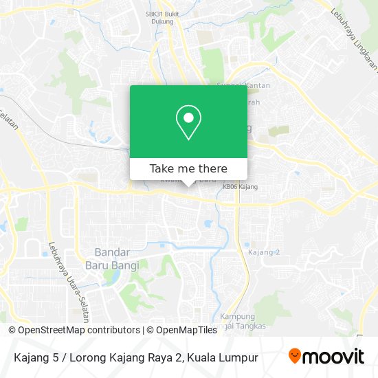 Kajang 5 / Lorong Kajang Raya 2 map