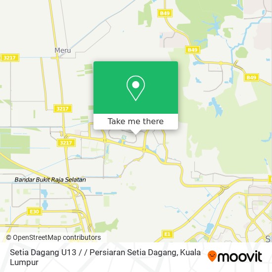 Setia Dagang U13 / / Persiaran Setia Dagang map