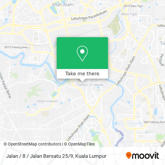 Jalan / 8 / Jalan Bersatu 25/9 map