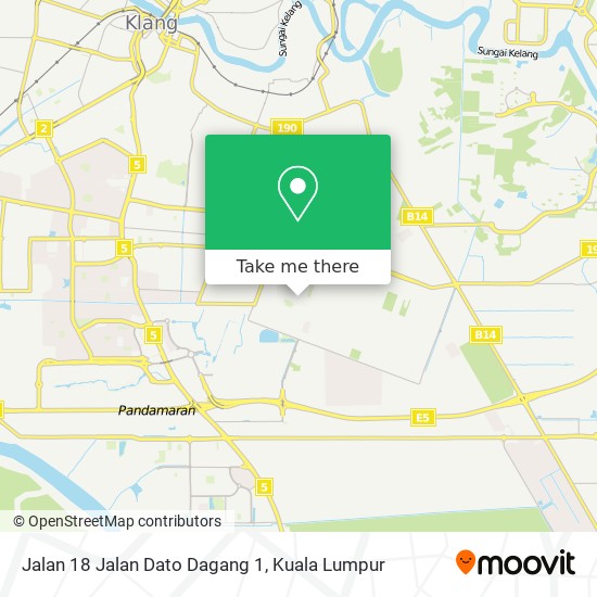 Jalan 18 Jalan Dato Dagang 1 map