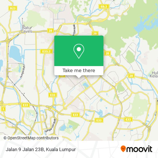 Jalan 9 Jalan 23B map