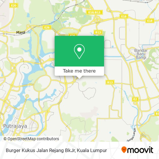 Burger Kukus Jalan Rejang BkJr map
