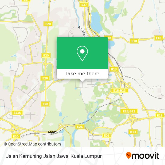 Jalan Kemuning Jalan Jawa map