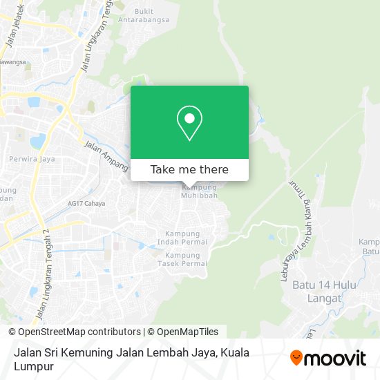 Jalan Sri Kemuning Jalan Lembah Jaya map