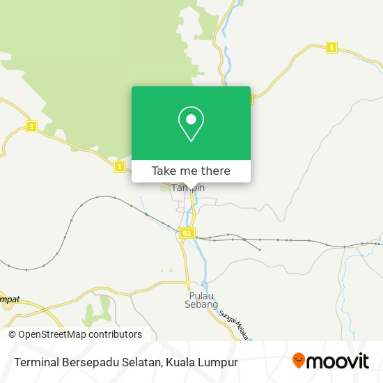 Terminal Bersepadu Selatan map