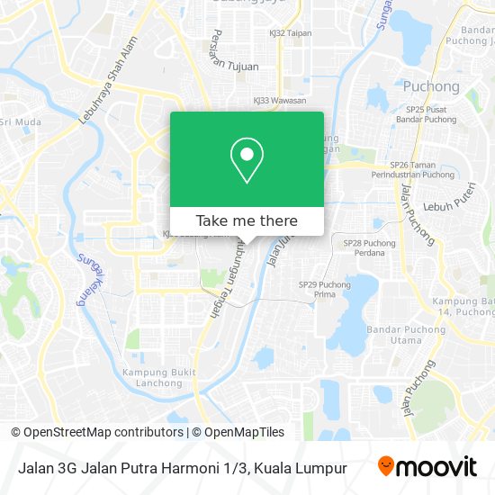 Jalan 3G Jalan Putra Harmoni 1 / 3 map