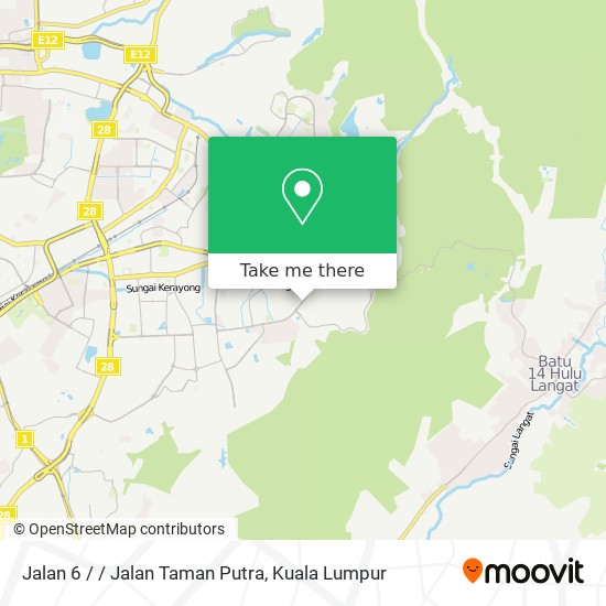 Peta Jalan 6 / / Jalan Taman Putra