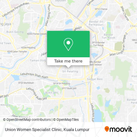 Union Women Specialist Clinic map
