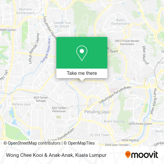 Wong Chee Kooi & Anak-Anak map