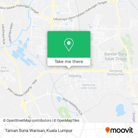 Taman Suria Warisan map