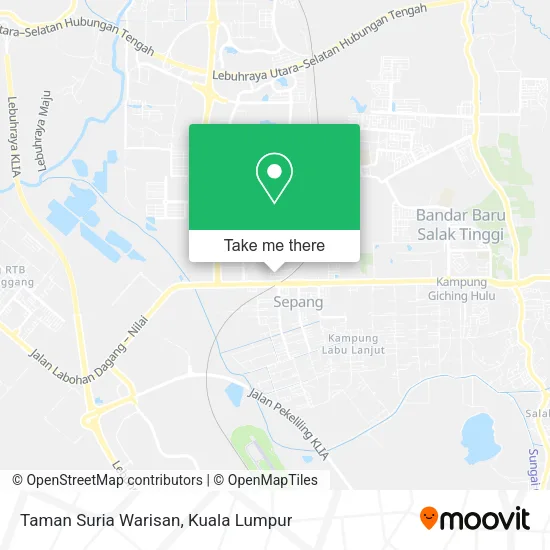 Taman Suria Warisan map