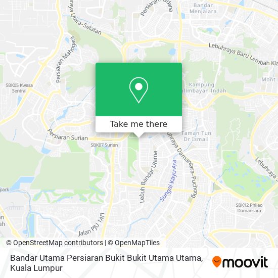 Peta Bandar Utama Persiaran Bukit Bukit Utama Utama