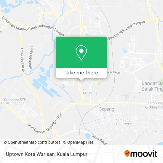 Uptown Kota Warisan map