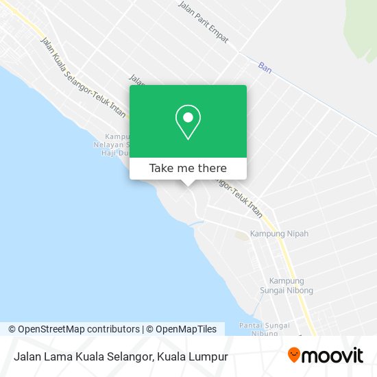 Peta Jalan Lama Kuala Selangor