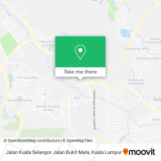 Peta Jalan Kuala Selangor Jalan Bukit Mela