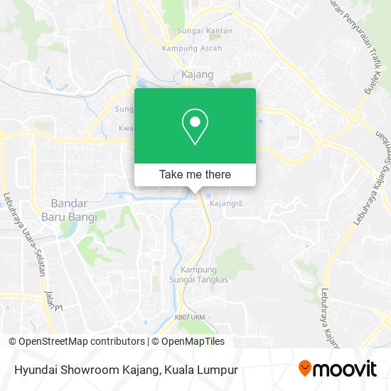 Peta Hyundai Showroom Kajang